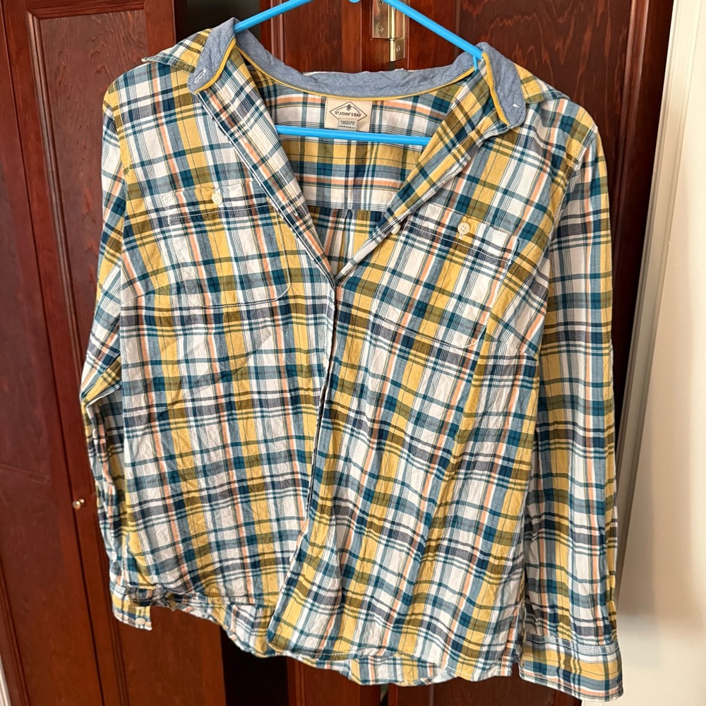*3/20* St. John's Bay Multicolor Plaid Shirt